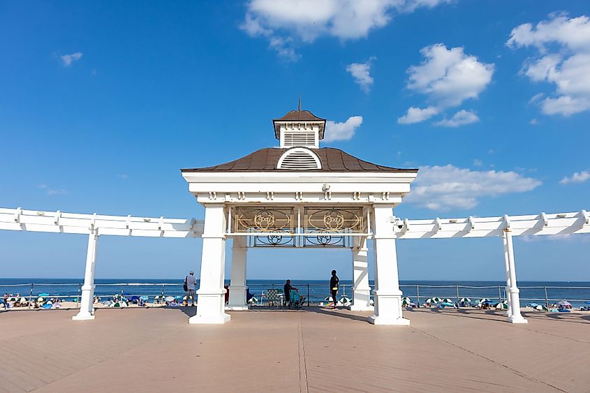 Long Branch Beach Boardwalk in Long Branch, New Jersey