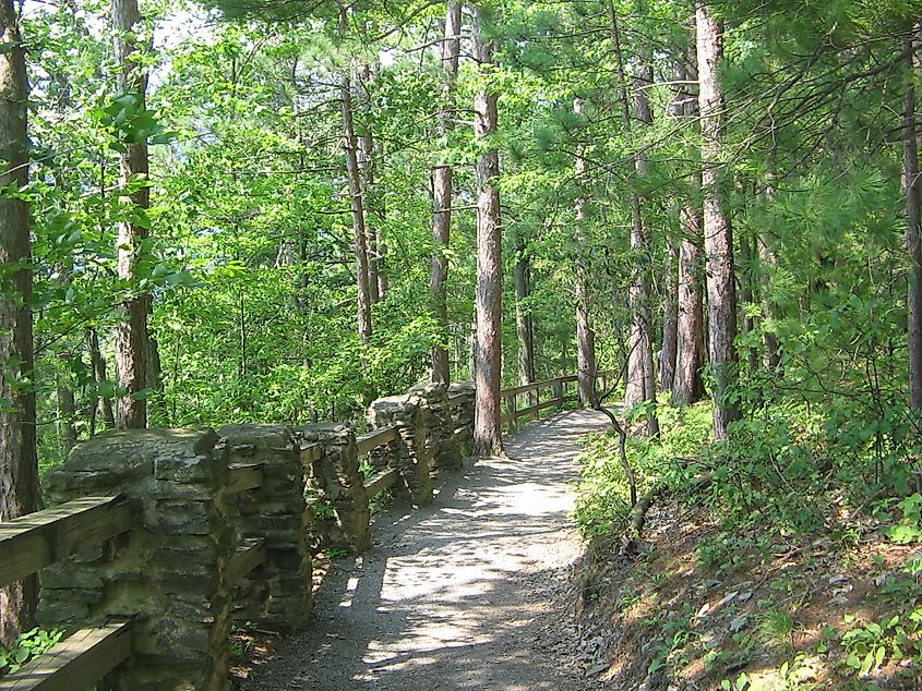 Near the upper trailhead of the Turkey Path