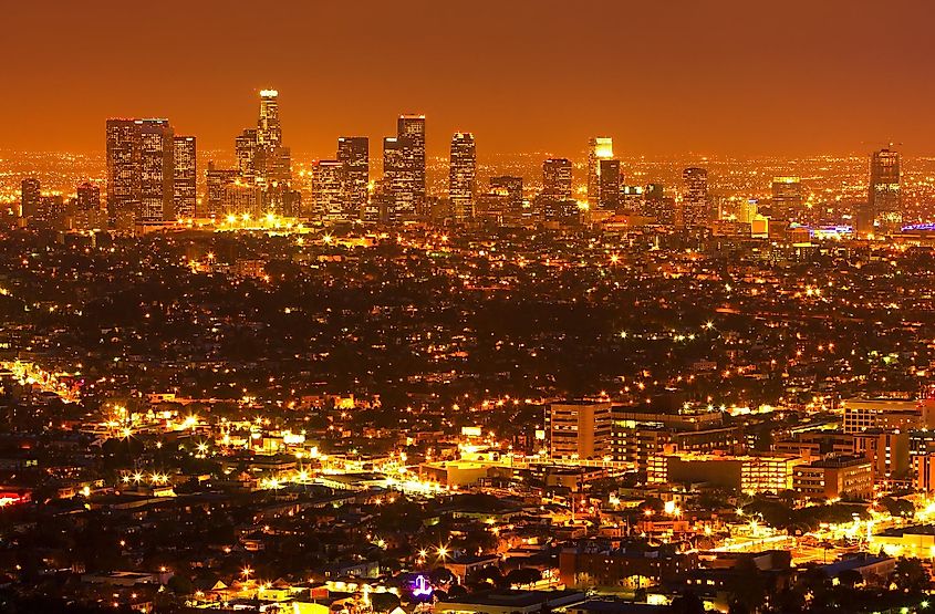 Los Angeles light pollution 