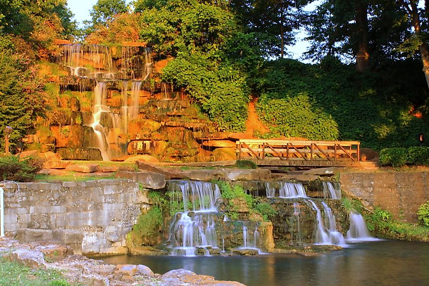 Cold Water Falls in Tuscumbia, Alabama.