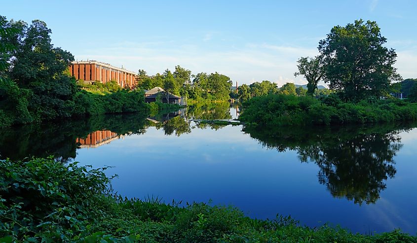 View of the campus of Smith College, a private liberal arts women's college in Northampton, Massachusetts