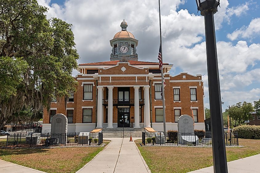The Old Citrus County Courthouse in Inverness, Florida. Editorial credit: Karla Earley / Shutterstock.com