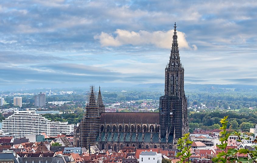 View of the Ulm Minster, Ulm, Baden-Württemberg, Germany