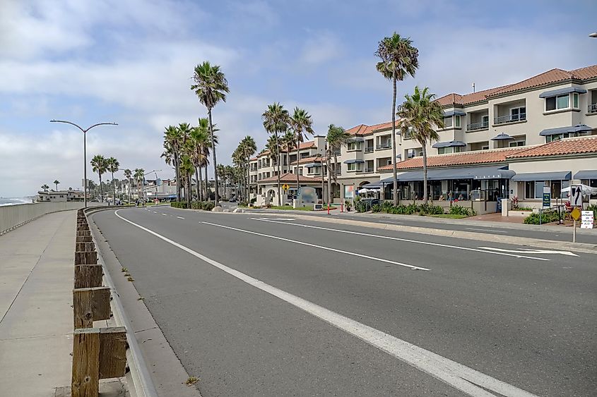 Carlsbad boulevard in California