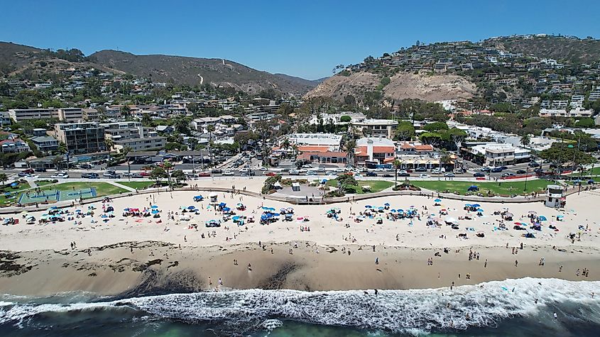 Drone photo of Laguna Beach