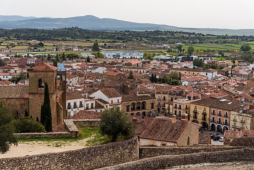 The picturesque town of Trujillo, Spain.