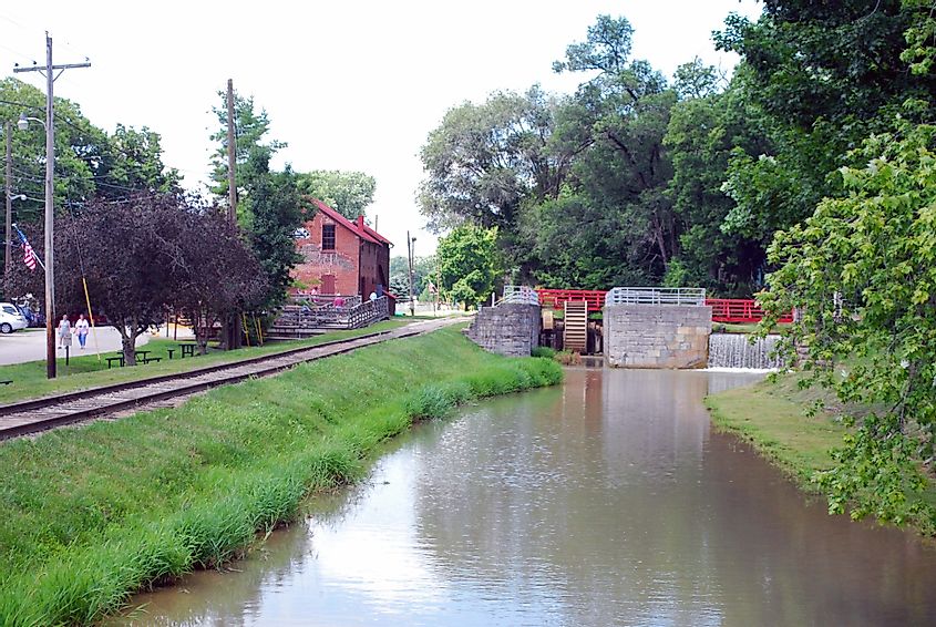 Whitewater Canal in Metamora, Indiana.