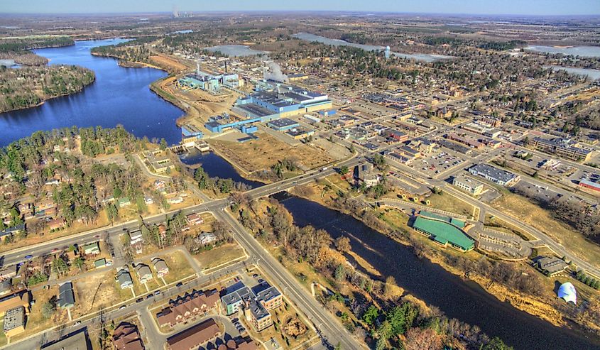 Aerial view of Grand Rapids.