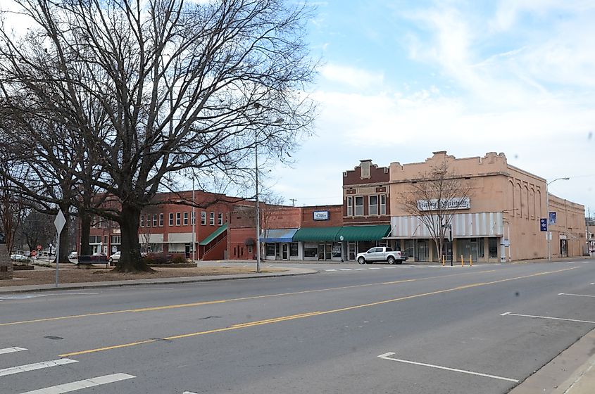 Clarksville Commercial Historic District in Clarksville, Arkansas.