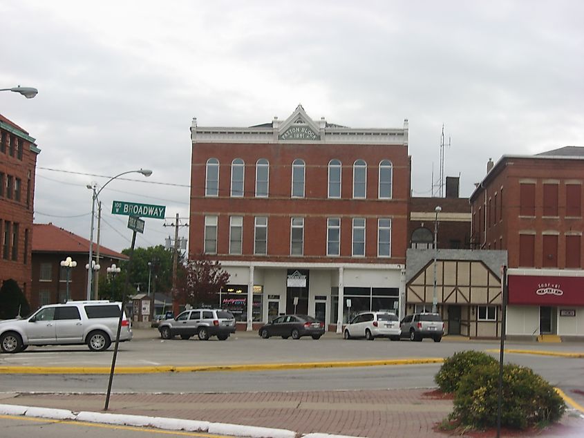 Downtown Monmouth, Illinois.