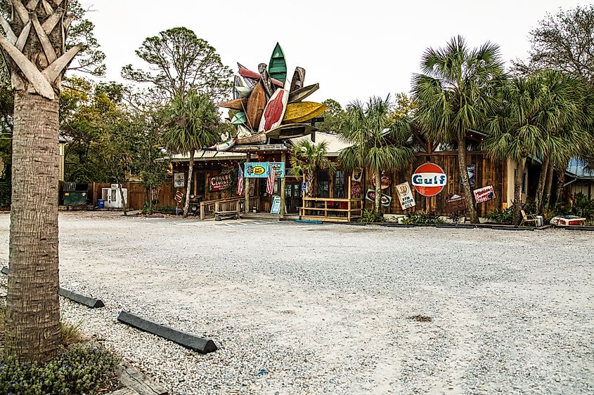 AJ's Grayton Beach bar and restaurant in Grayton Beach, Florida.