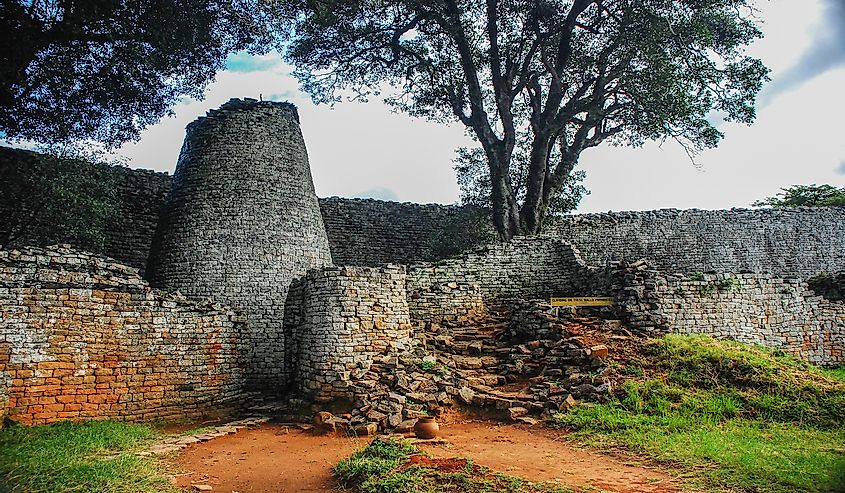 The ruins of Great Zimbabwe.