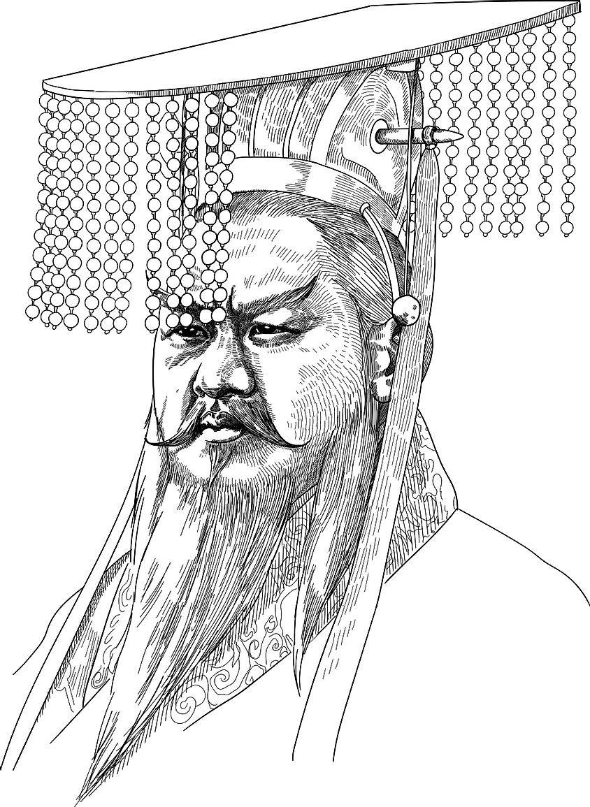 Shihuangdi - the first emperor of China and founder of the Qin Dynasty. 