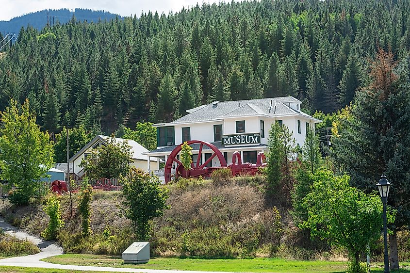 The Shoshone County Mining and Smelting Museum at the Bunker Hill Staff House in the Silver Valley city of Kellogg, Idaho, via  Kirk Fisher / Shutterstock.com