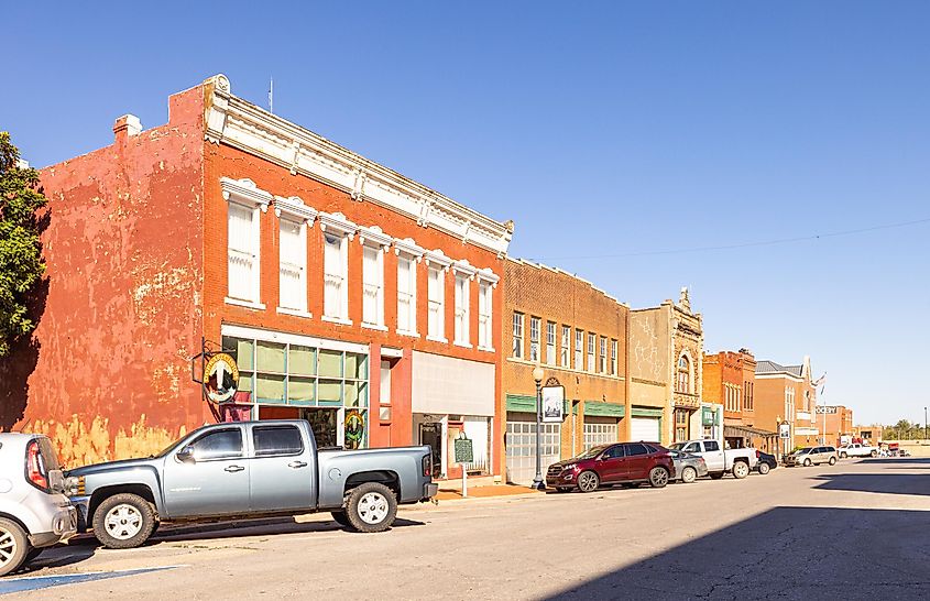 Historical buildings in Guthrie, Oklahoma.