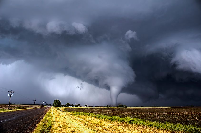Tornado outbreak near Dodge City, Kansas