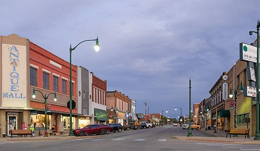 Old business district, Claremore, Oklahoma. Image credit Roberto Galan via Shutterstock