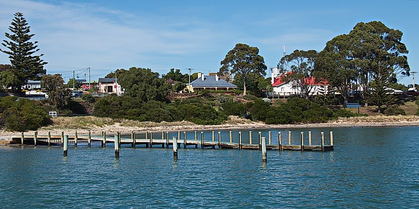 Coast in Swansea in Tasmania. 