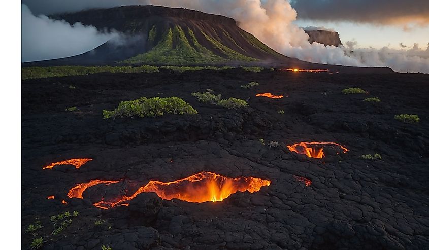 Hawai'i Volcanoes National Park, located on the Big Island of Hawaii