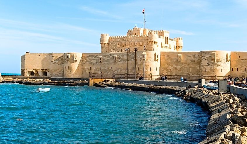 The fortress in Alexandria, Egypt