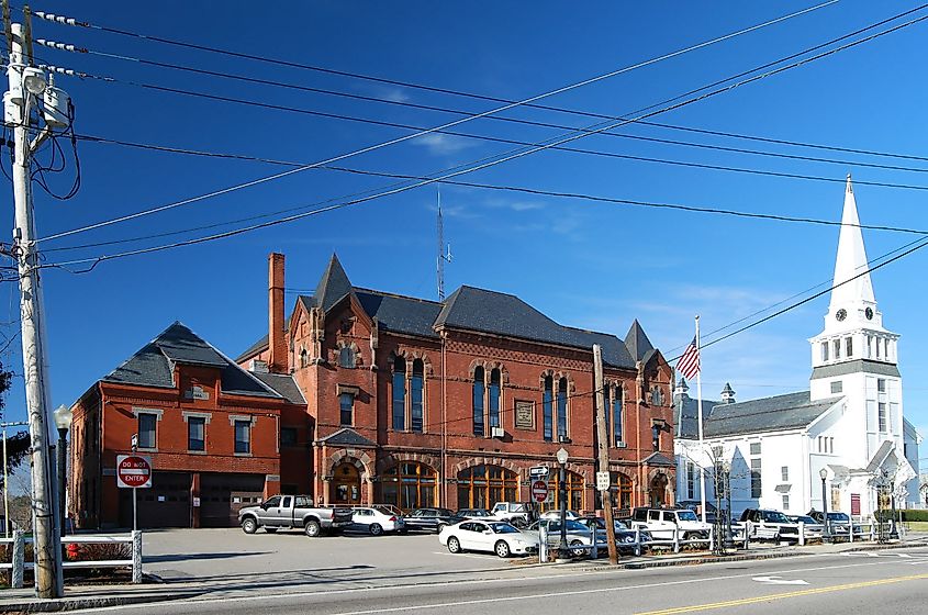 Holbrook, Massachusetts, town center. 
