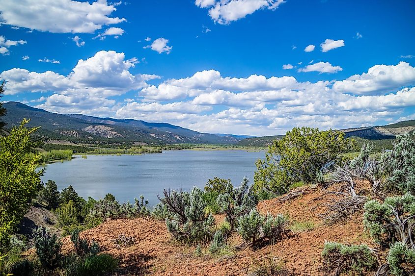 A lake park in Cortez, Colorado.