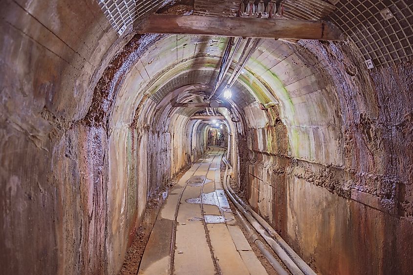 The Doyu Mine at Sado Gold Mine Historical Sites on Sado Island, Japan