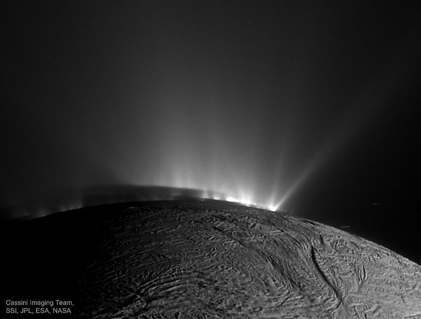 Enceladus geysers