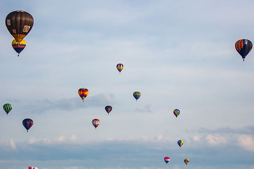Taste N Glow Balloon Fest in Wausau, Wisconsin.
