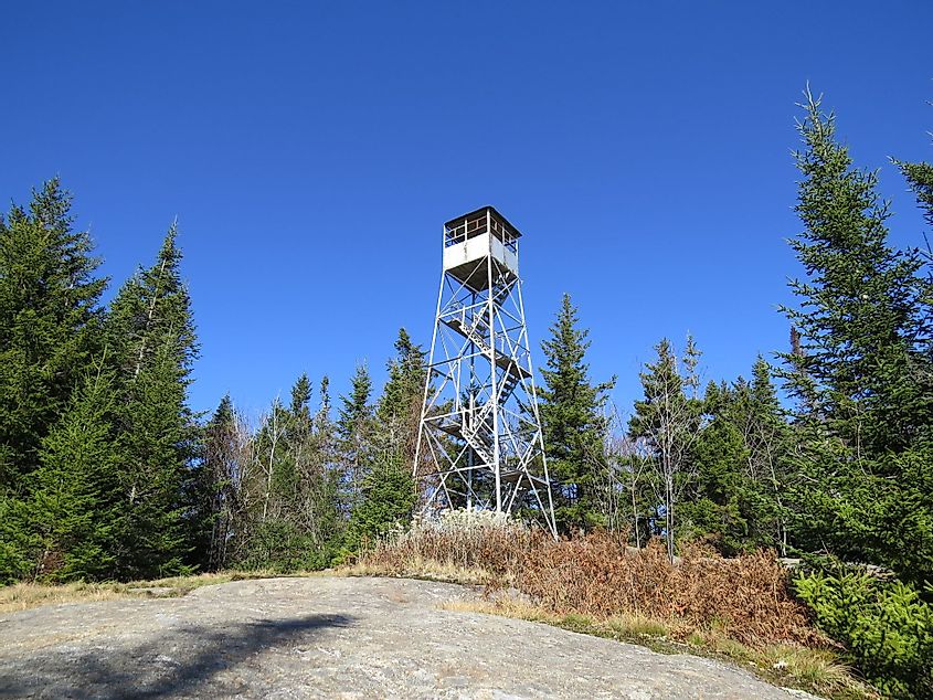 Fire Tower on Owls Head Mountain, Long Lake, New York
