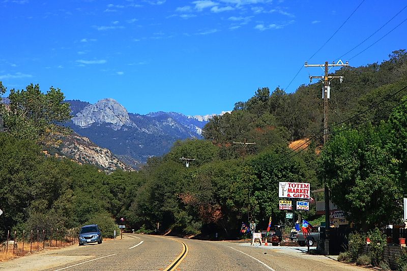 Three Rivers, California.