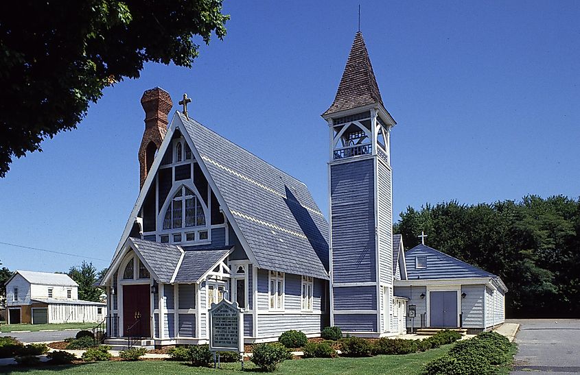 An old church in Stevensville, Maryland.