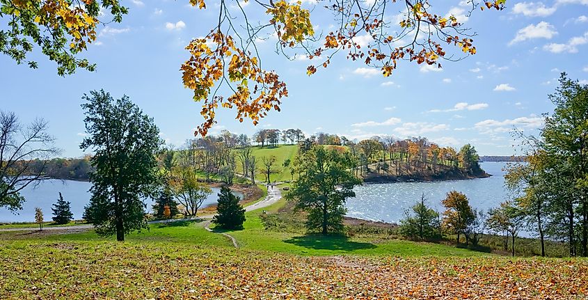 Landscape of World's End in Hingham, Massachusetts, USA.