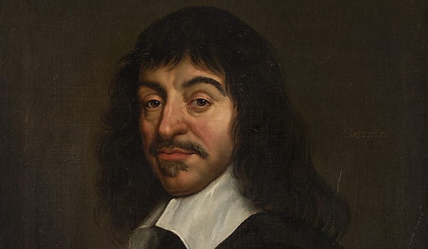 This image represents one of the most influential Enlightenment thinkers, that of Rene Descartes.