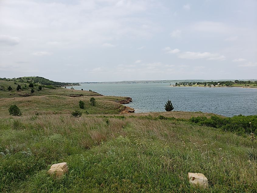 Wilson Lake in Wilson State Park, Kansas.