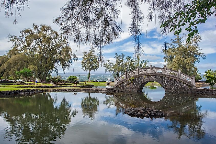 Japanese garden in Hilo, Hawaii
