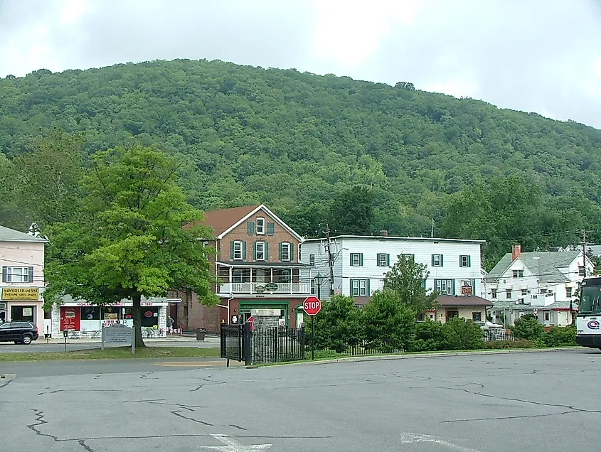 The town of Highland Falls, New York.
