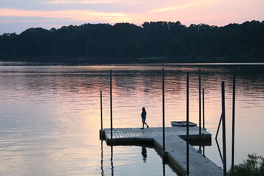 Sunset at Lake O' the Pines