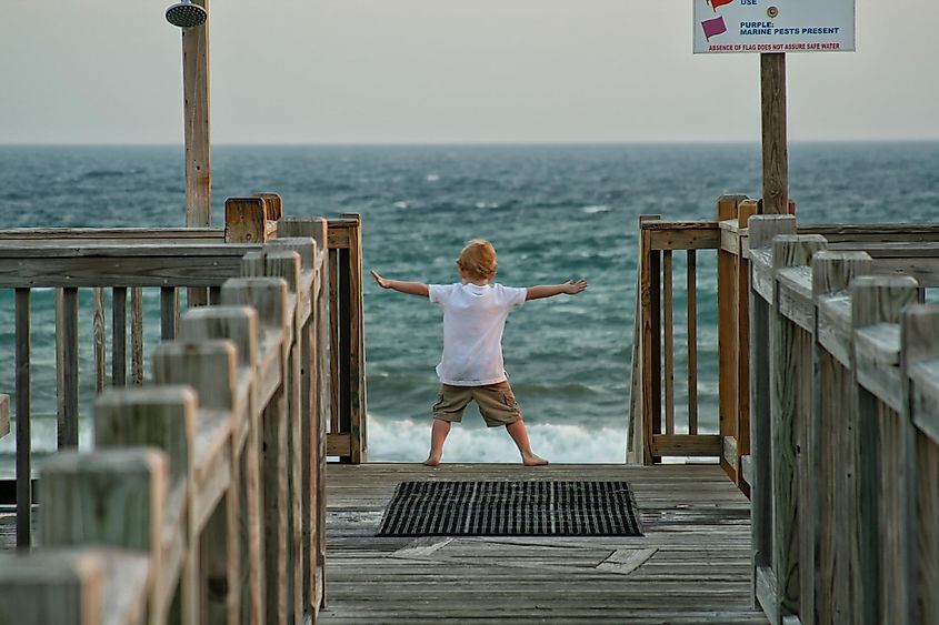 The pier at Watercolor, Florida.