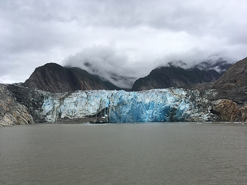 Alaskan Glaciar around Hoonah-Angoon taken from the water.
