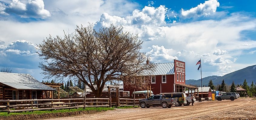 Polebridge Mercantile in Polebridge, Montana.