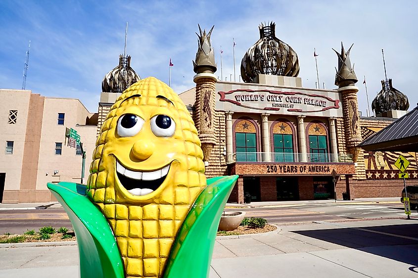 The Corn Palace in Mitchell, SD. Editorial credit: George Wirt / Shutterstock.com