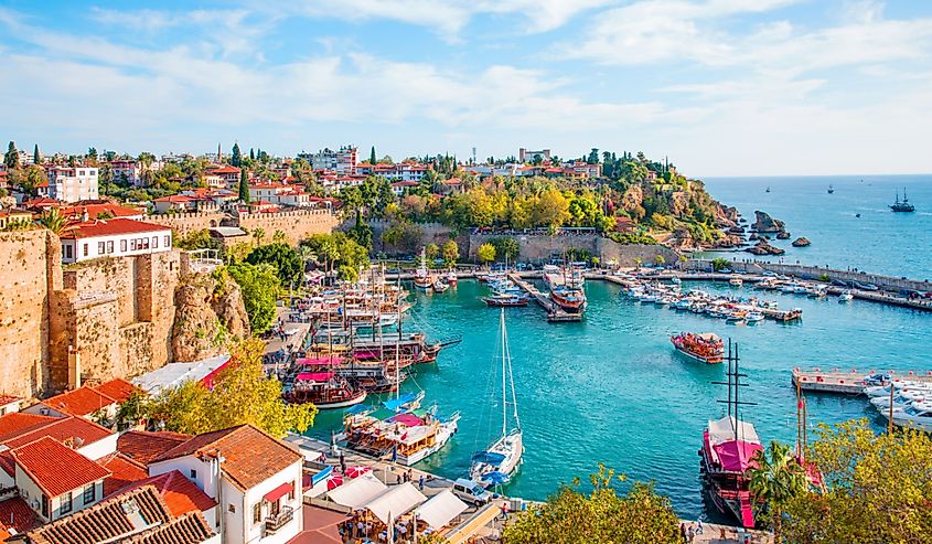 Old town (Kaleici) in Antalya, Turkey