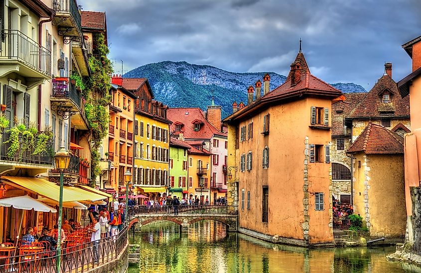 View of the old town of Annecy - France