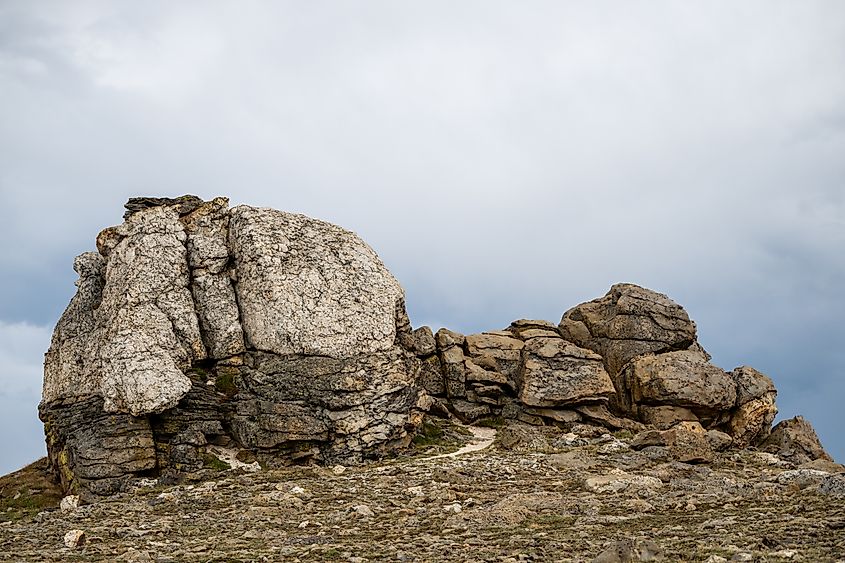 Rocks at the Tundra Communities Trail near the Trail Ridge Road.