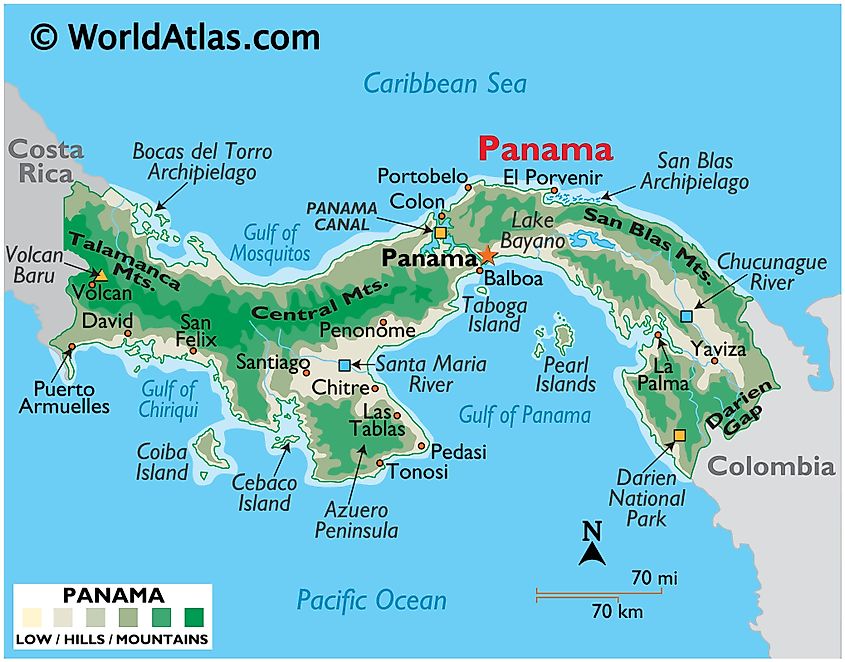 San Blas Islands Map Panama Maps & Facts - World Atlas
