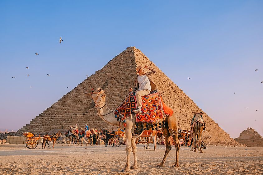 The pyramids might be one of the world's oldest tourism sites