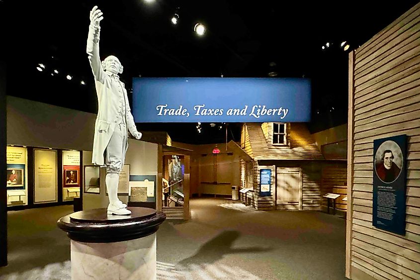 Statue of George Washington at the American Revolution Museum at Yorktown photo by Bryan Dearsley
