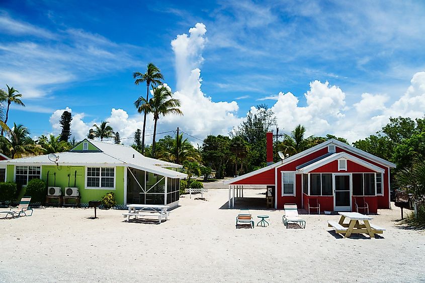 Beach houses in Captiva, Florida