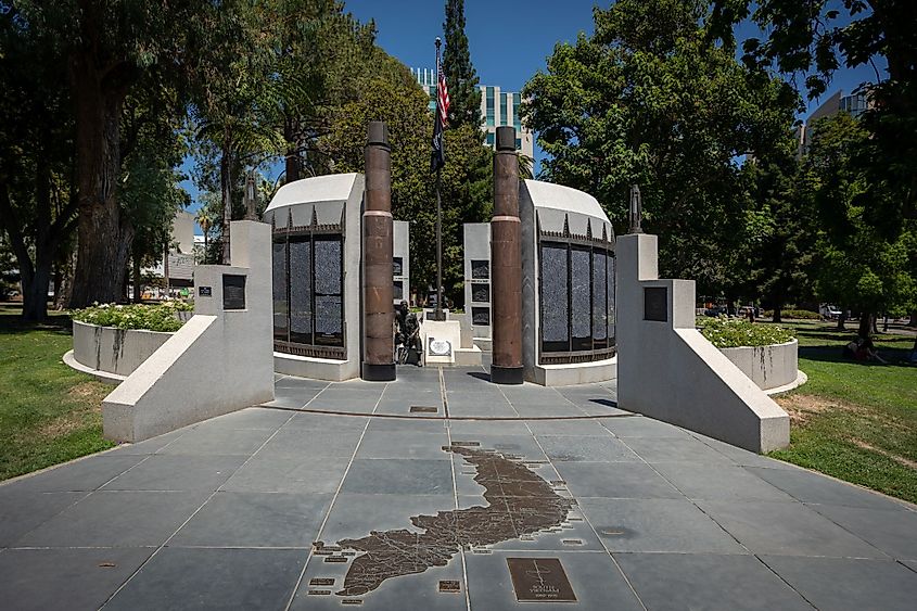 California Vietnam Veterans Memorial in Sacramento